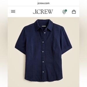JCrew Button-Up Gauze Shirt